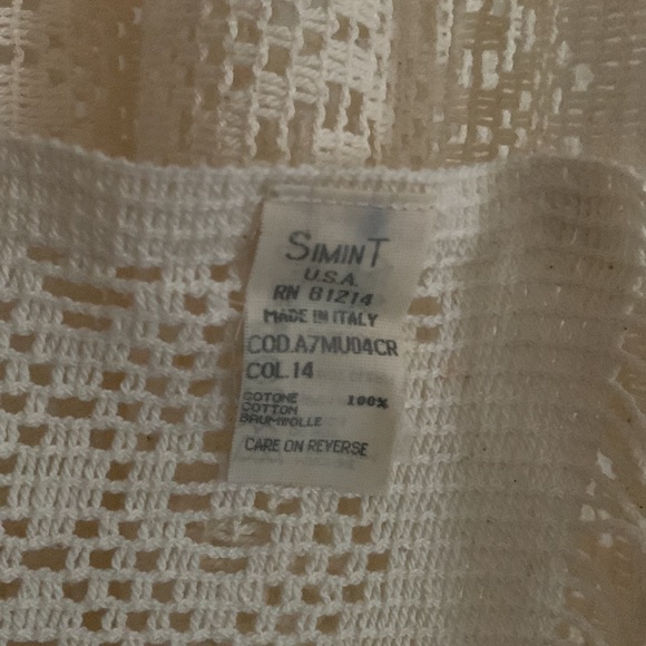 Armani SiminT Vintage Fringed Wrap is Beautiful & Elegant - EUC, Cotton, Italy - Picture 7 of 8